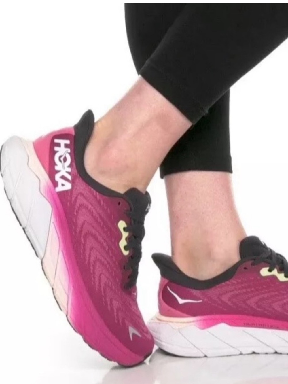 Hoka Women's Magenta to Pink Gradient Running Shoes